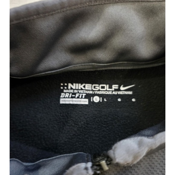 Men's Nike Golf 1/3 Zip Gray Dri-Fit Pullover Large Granola Gorpcore‎ - Picture 2 of 6